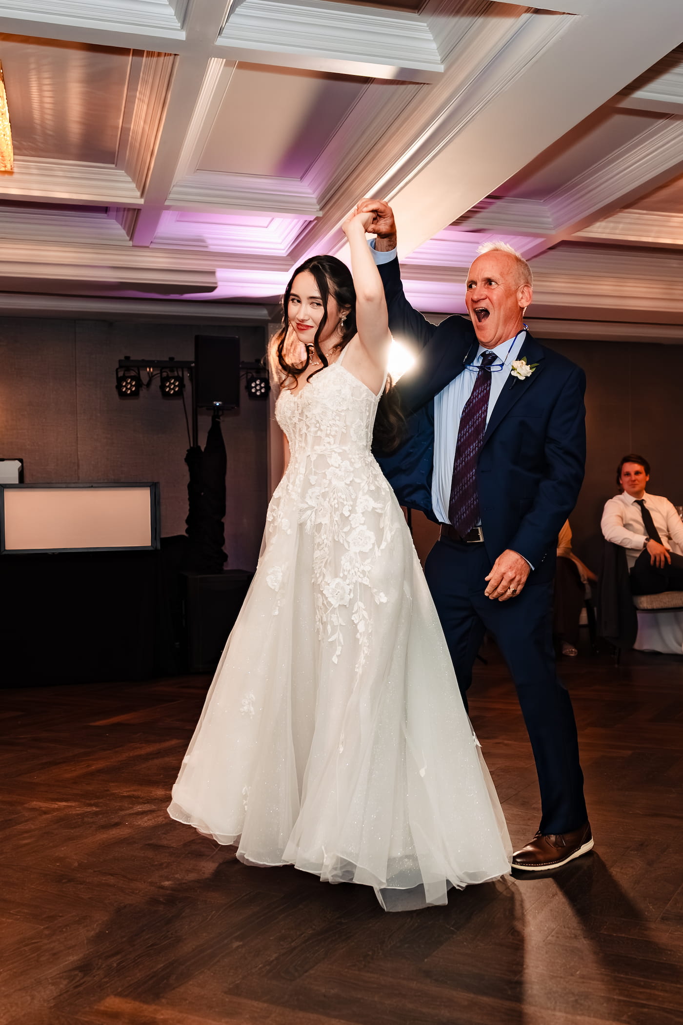Celebration at the La Jolla wedding reception