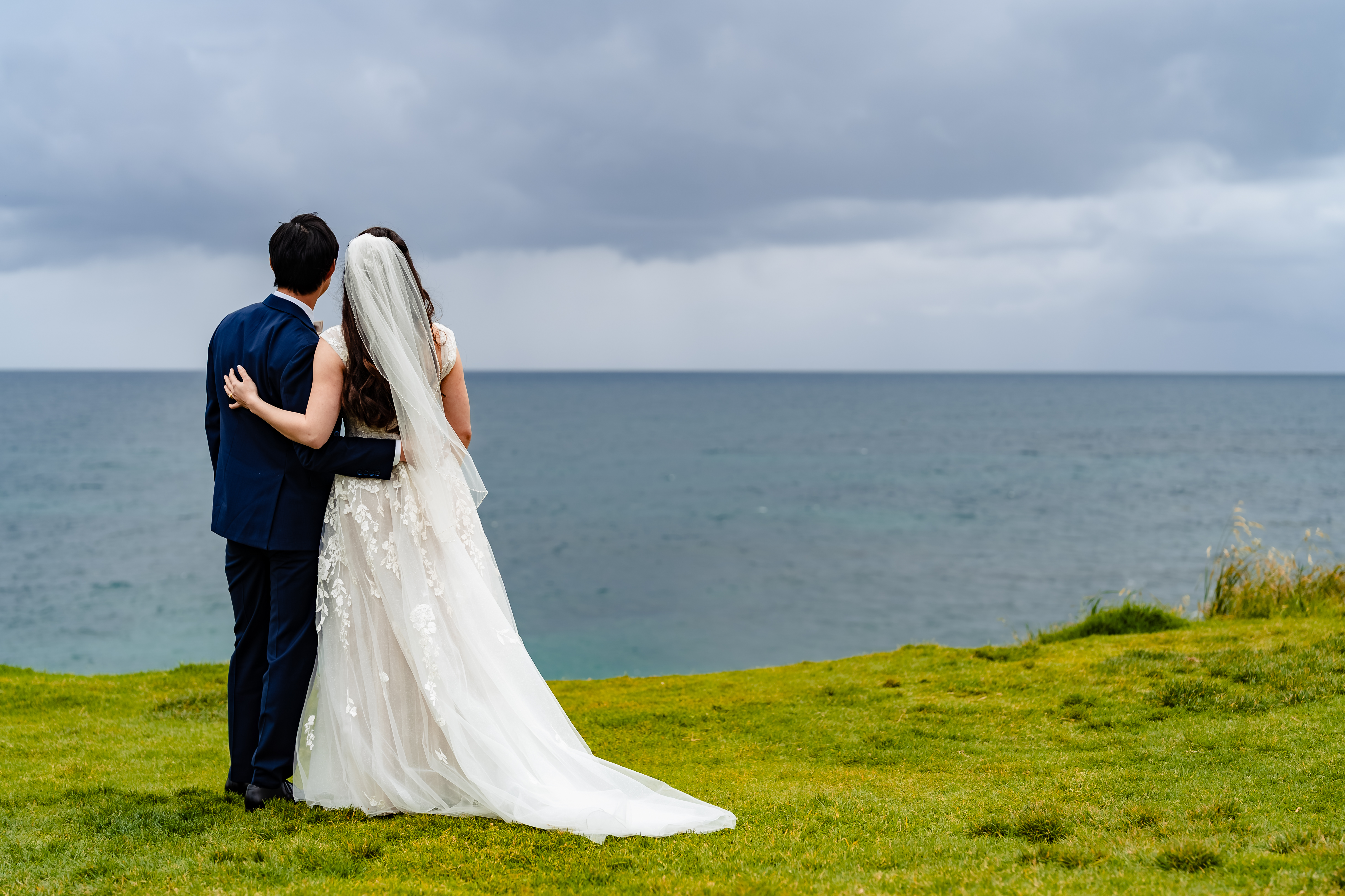 A Catholic couple at the altar
