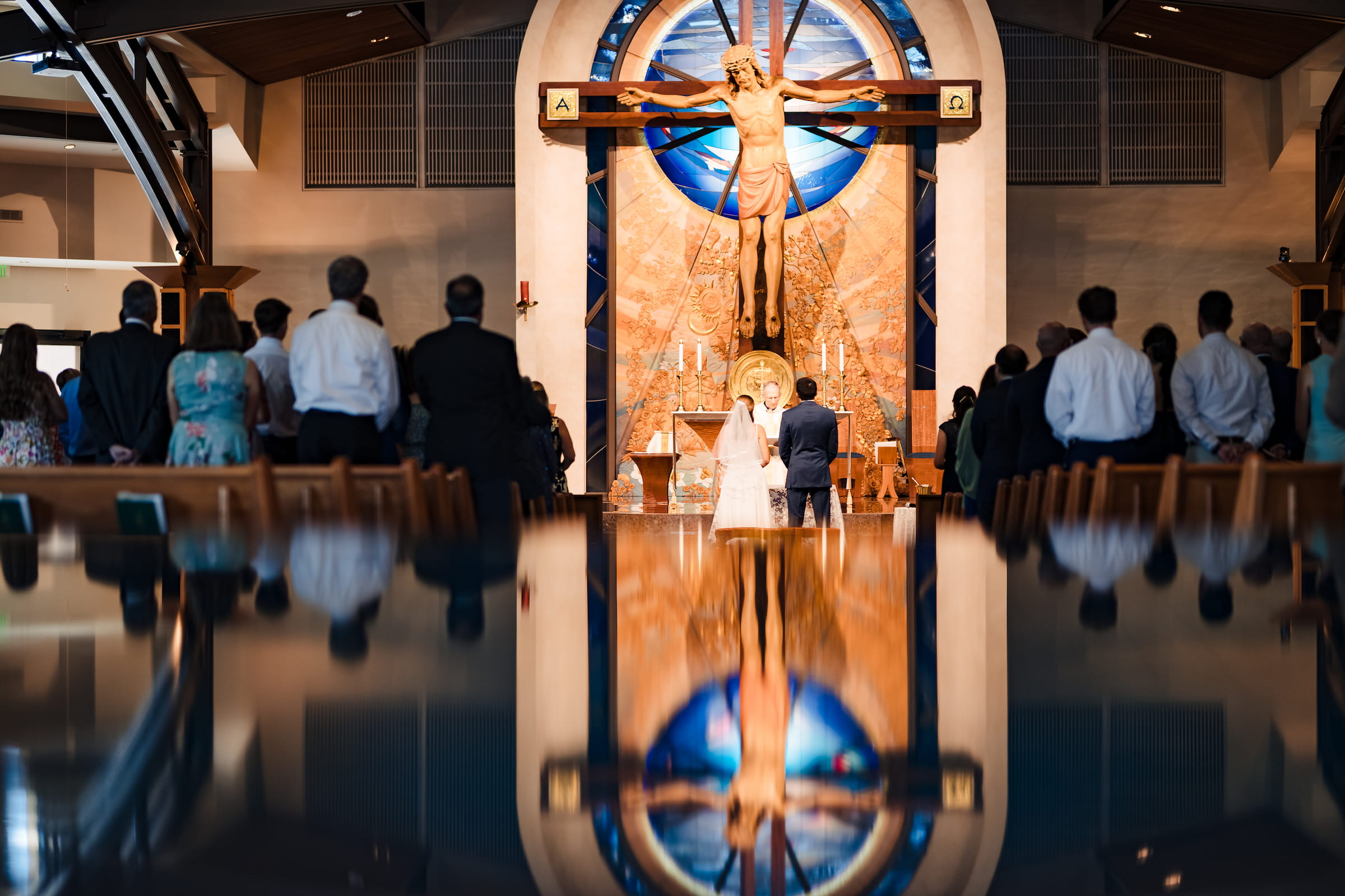Guillermo and Annie's Catholic wedding at Our Lady of Mount Carmel, San Diego, California