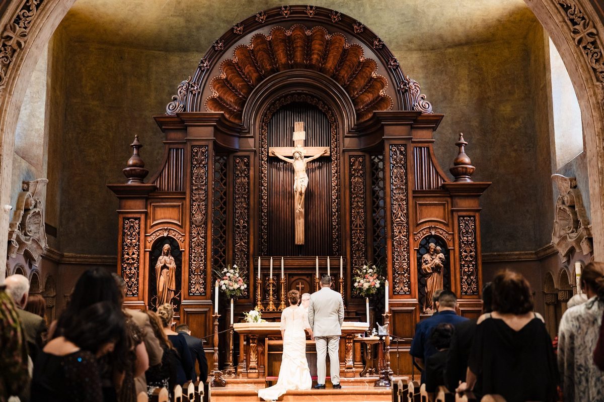 Joe and Victoria's Catholic wedding at St. Charles Borromeo in North Hollywood