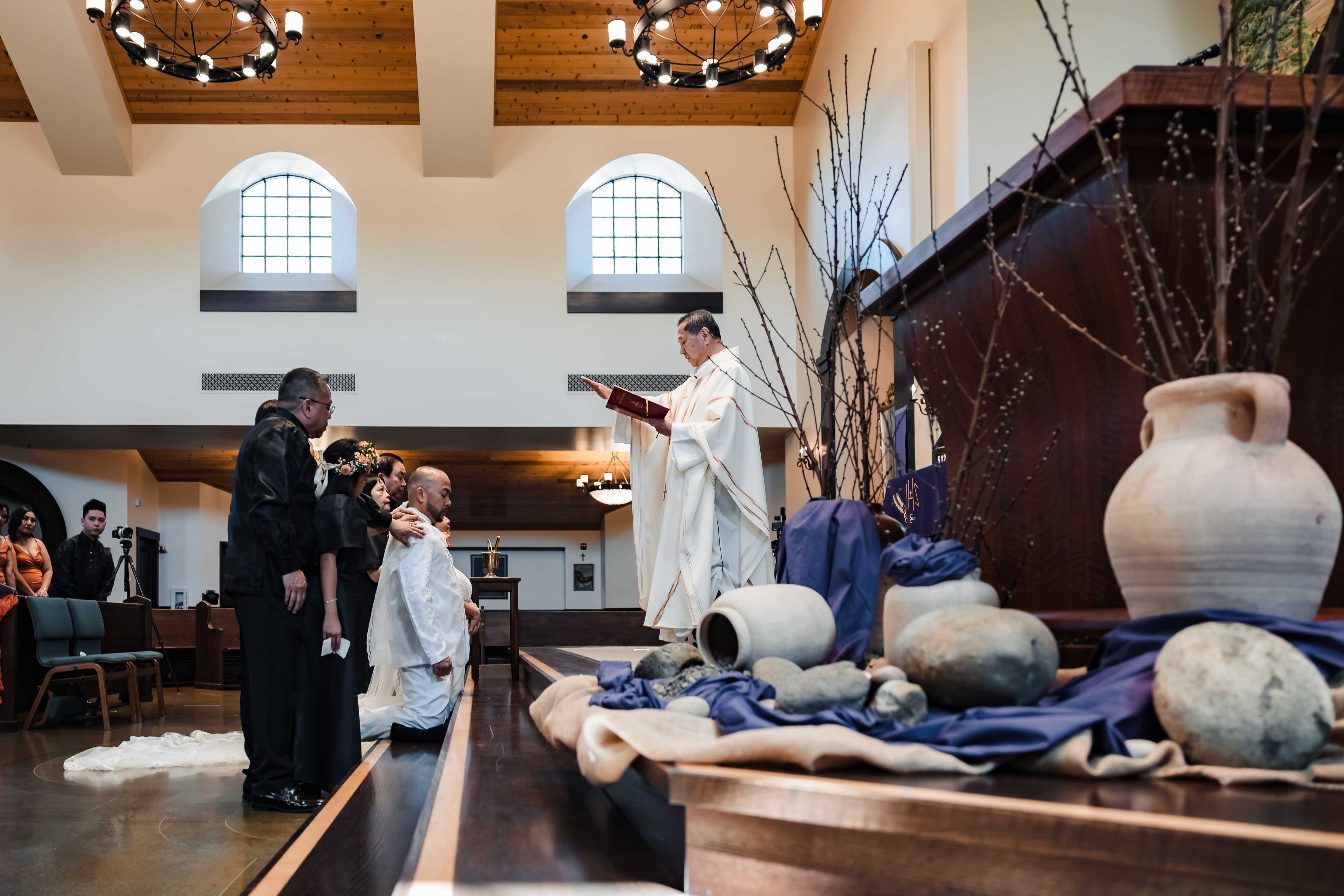Rick and Janella's Catholic wedding at Saint Anthony Catholic Church, Winters, California