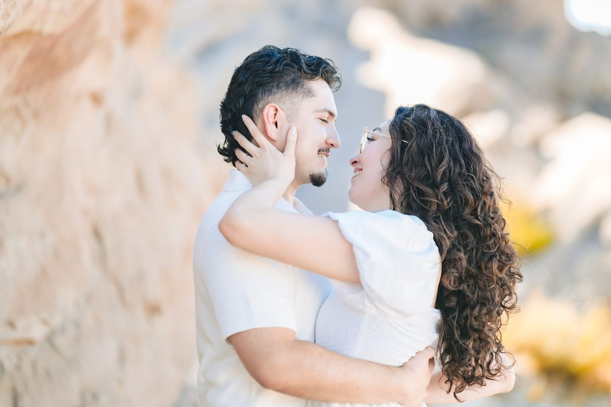 Enrique and Daniela's engagement session at Vasquez Rocks