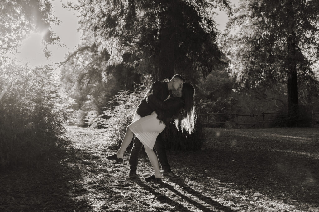 Carbon Canyon Engagement session at the Redwood forest